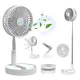 Ventilador Portátil Recarregável Sem Fio Dobrável