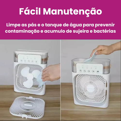 Mini Ventilador De Mesa com Umidificador